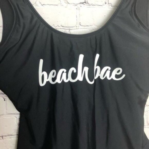 No Boundaries Womens Black One Piece Beach Bae Swimsuit Size L - Picture 12 of 12